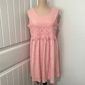 NEW DIRECTION PINK SLEEVELESS SUNDRESS SIZE MEDIUM